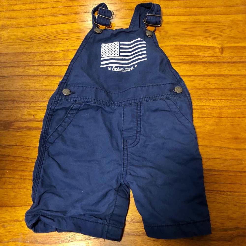 OshKosh B'Gosh Navy Twill Americana Shortalls